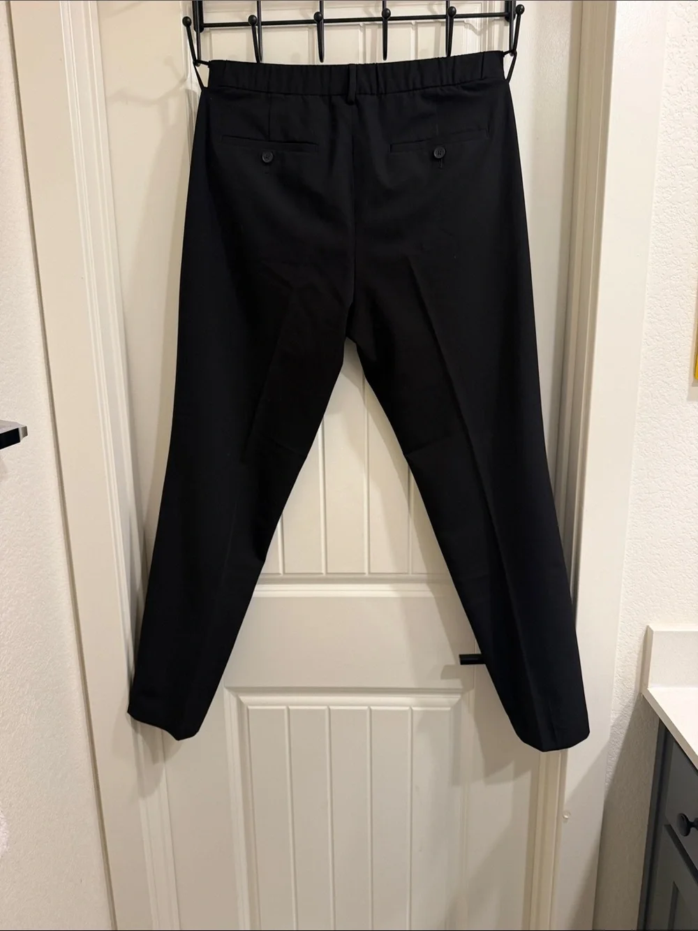 Report Collection Black Men's Dress Pants - Slim Tailored Look